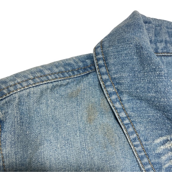 GB Cropped Denim Jacket Light Wash - Picture 2 of 5